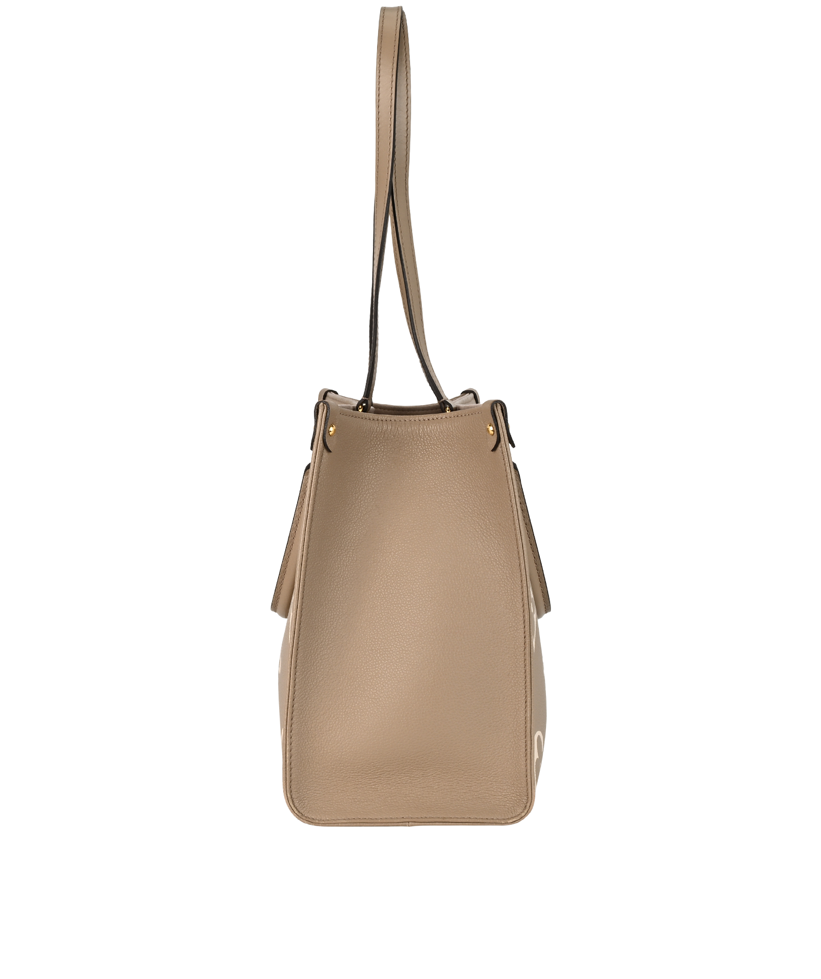 On The Go MM, &pound;1,800, Handbags, Taupe, Leather, Side view